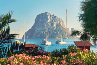 View of harbour with yachts