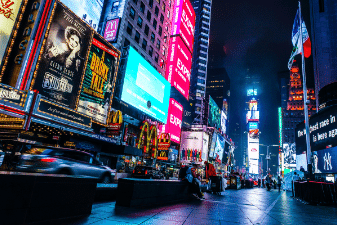 Visit Times Square on your New York City holiday from Ireland