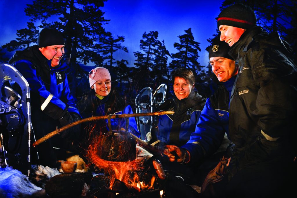 Fireside fun in Lapland
